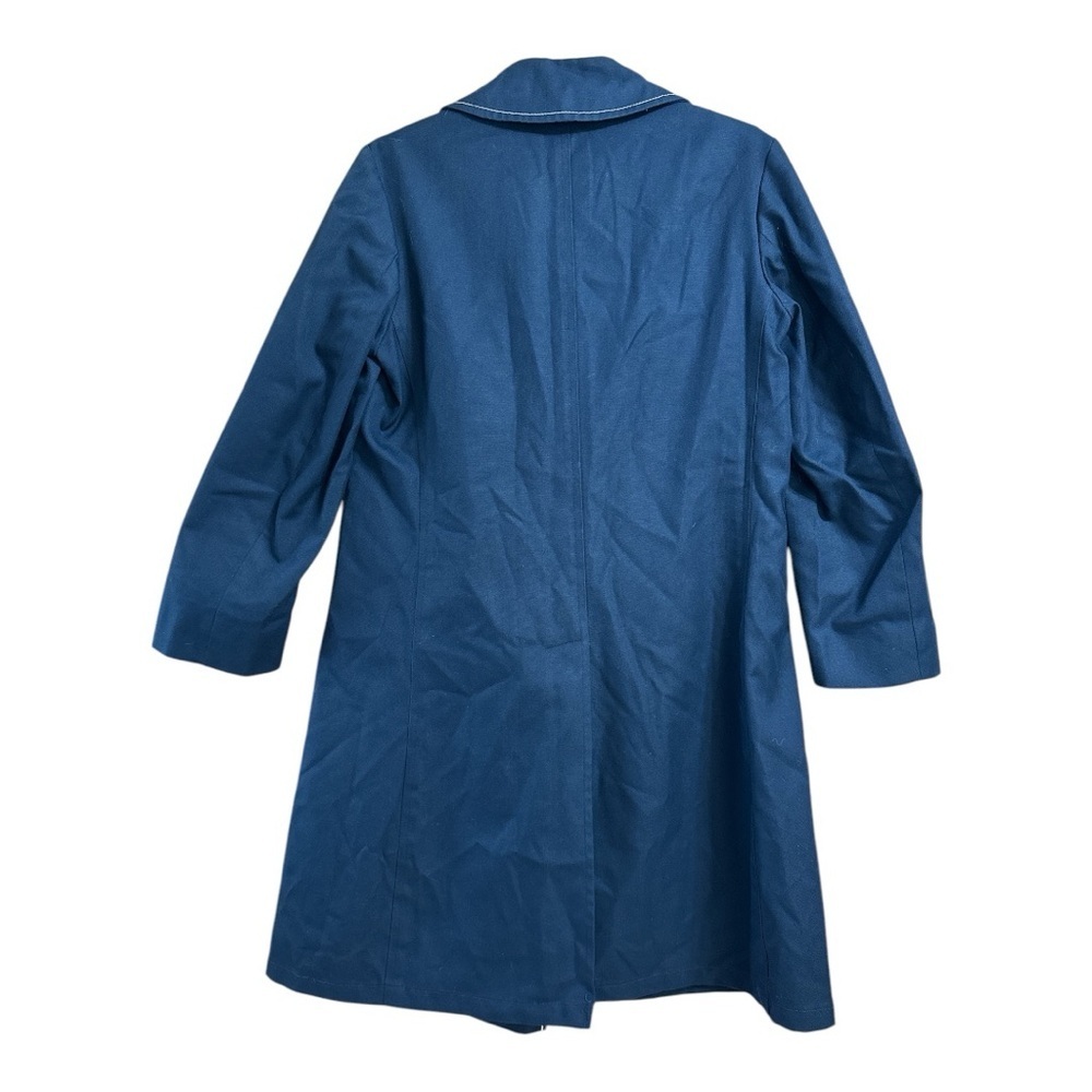 London Fog Vintage Style Classic Blue Double-Breasted Women's Coat, Women’s 12 - Picture 6 of 7